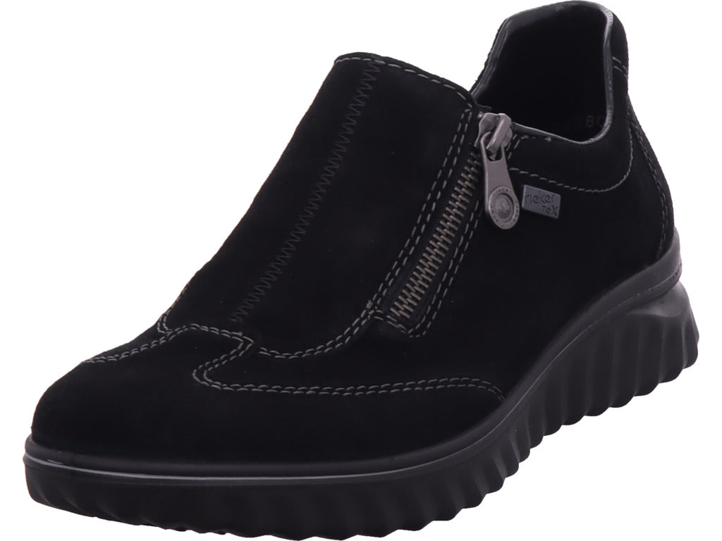 Rieker Damen Slipper Hwk Damen Halbschuhe in schwarz