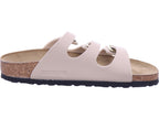 Birkenstock Damen Pantolette Florida Birko Flor in beige