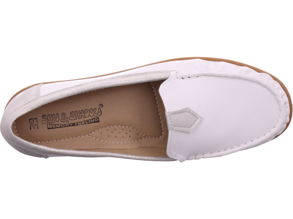Shoe-world Women's Loafers in white