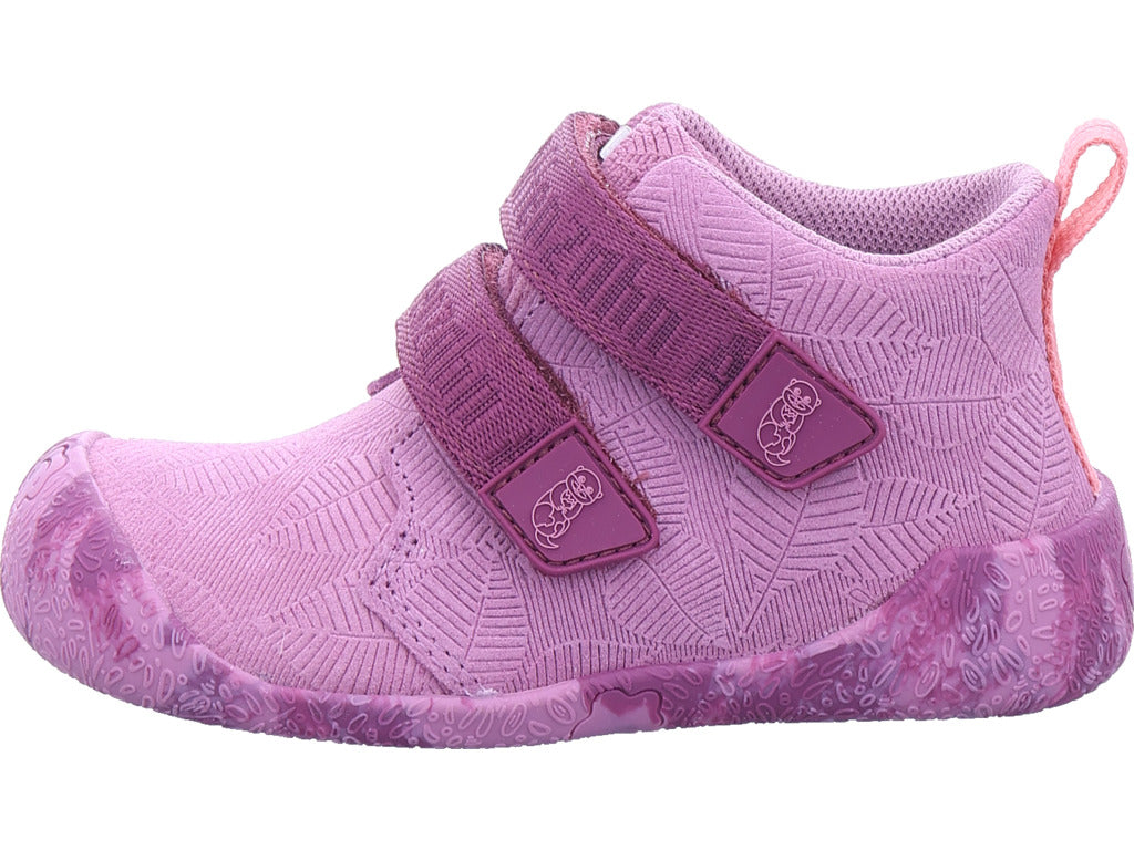 Affenzahn Girls' First Walker Shoe Leather Talky Otter in pink