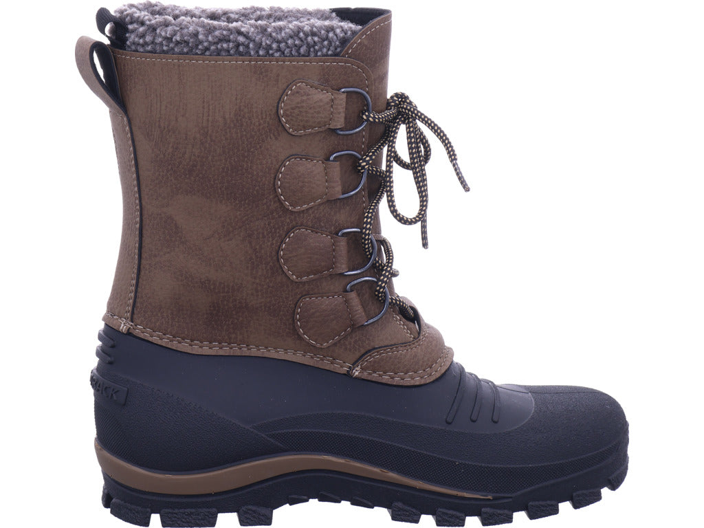 Zoth Spirale Herren Moonboots Spirale Braun/Schwarz in schwarz