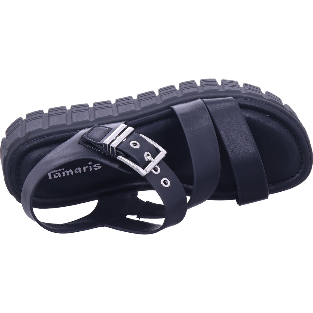 Tamaris Damen Sandale  in schwarz