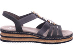 Rieker Damen Sandalette  in grau