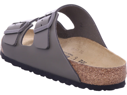 Birkenstock Herren Pantoffel Arizona Natural Leather in grau