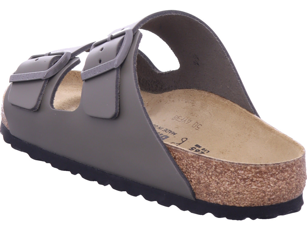 Birkenstock Men's Arizona Natural Leather Sandal in Grey