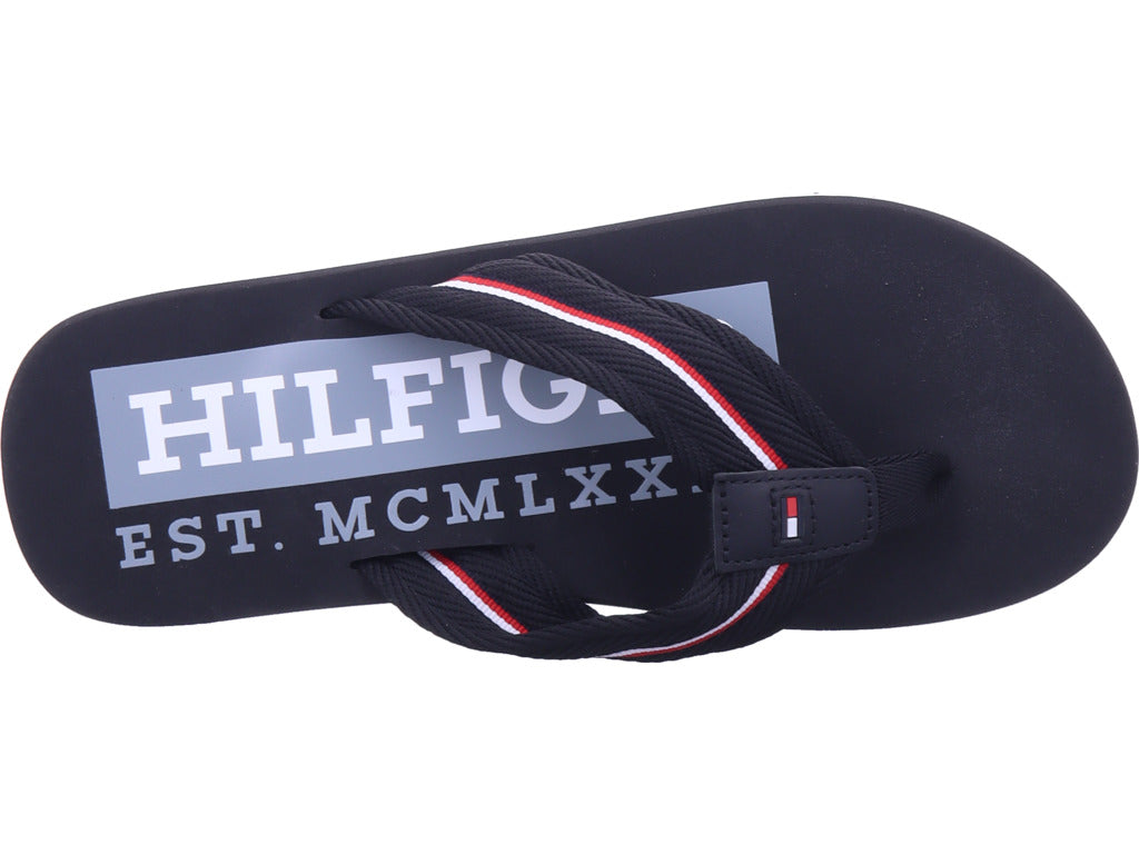Tommy Hilfiger Men's Pool Slides in black