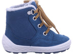 Superfit Boys' Moon Boots Leather Ankle Boots | Groovy in Blue