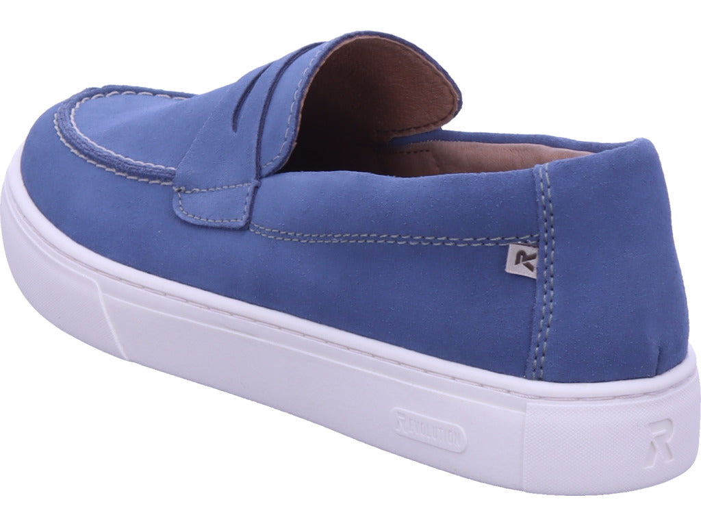 Rieker Herren Slipper Fsk Herren Halbschuhe in blau