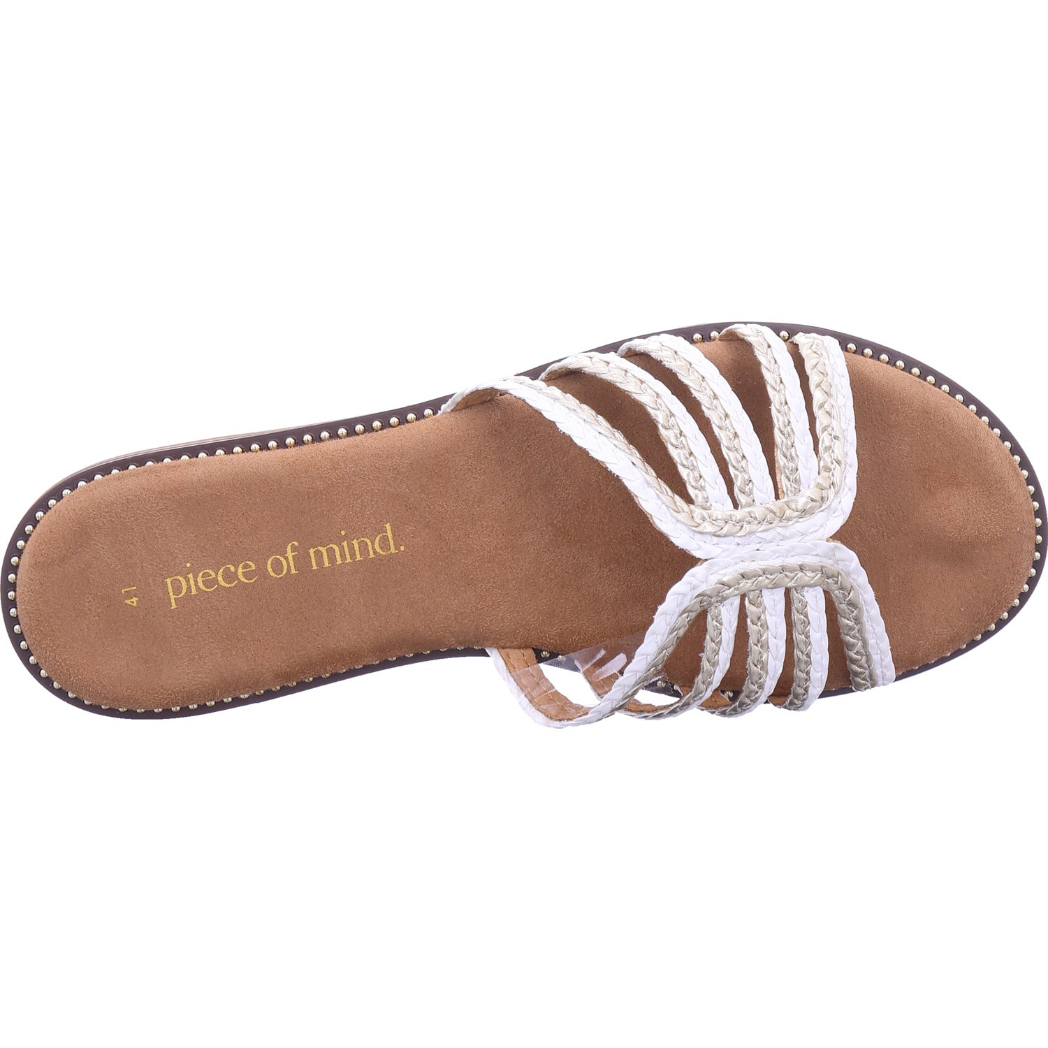 Planet Footwear Dámské pantofle v bílé barvě