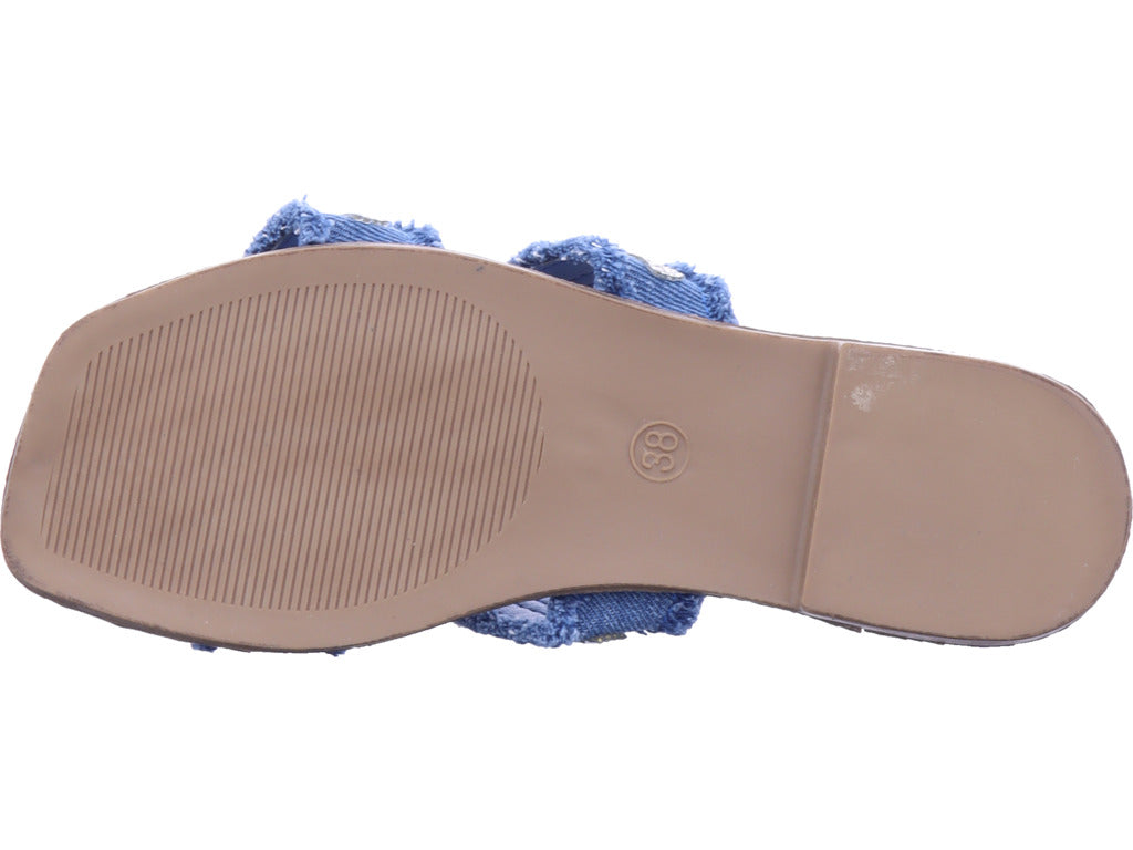 Ilc-hoes Women's Mule in Blue