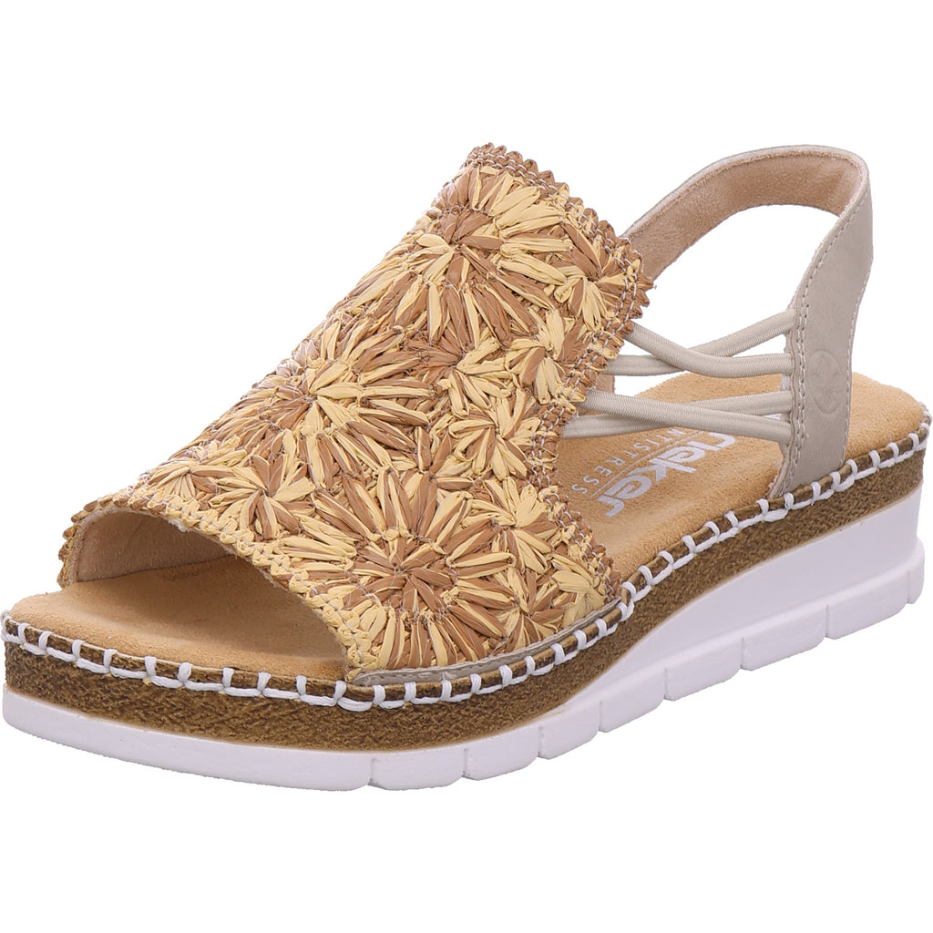 Rieker Damen Sandale  in beige
