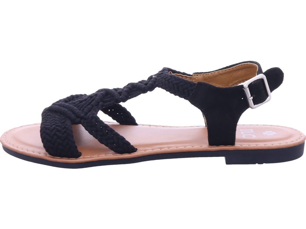 ILC Damen Sandalette  in schwarz