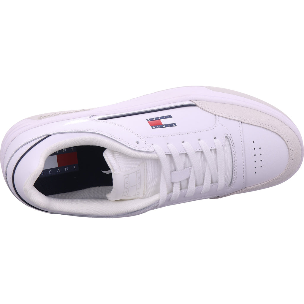 Tommy Hilfiger Herren Sneaker Tjm Cupsole Leather in weiß