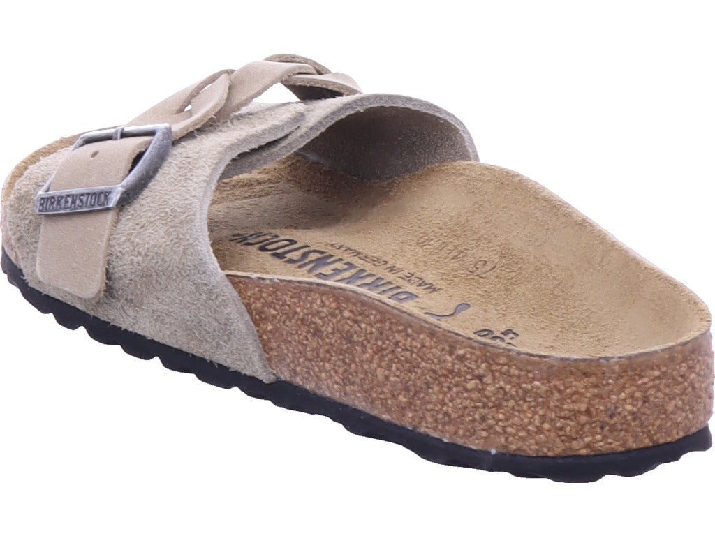 Birkenstock Women's Mule Oita Braided Suede in brown