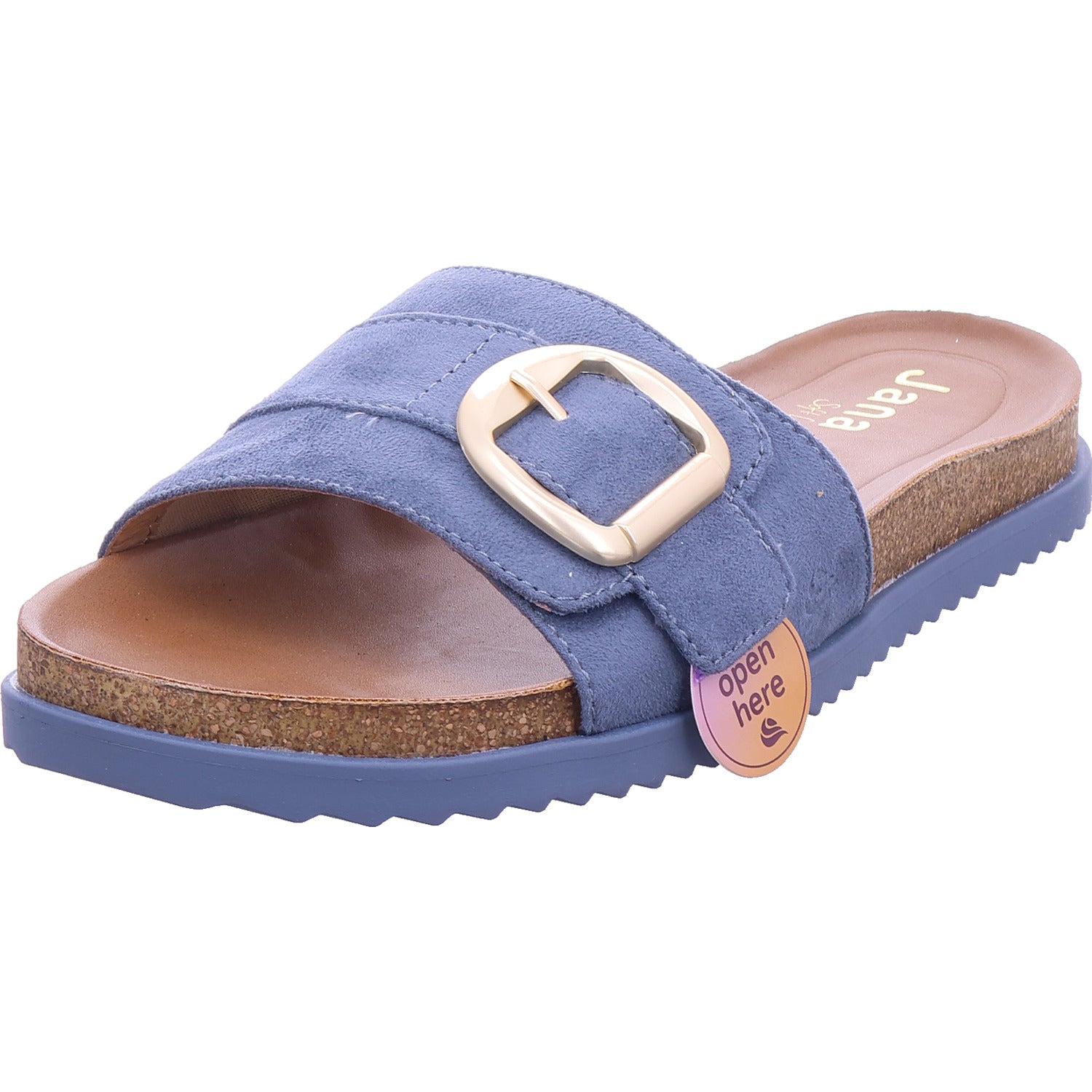 Jana Damen Pantolette  in blau