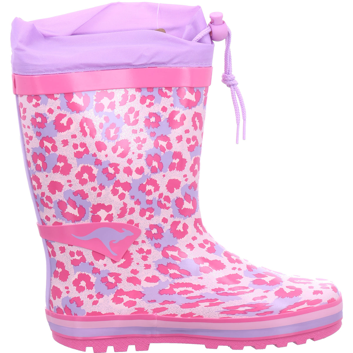 KangaRoos Mädchen Gummistiefel K-Rain Lavender/Leo in pink
