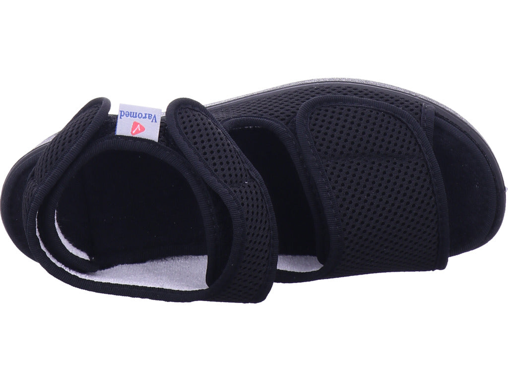 Varomed Damen  Genf Klettsandale Schwarz in schwarz