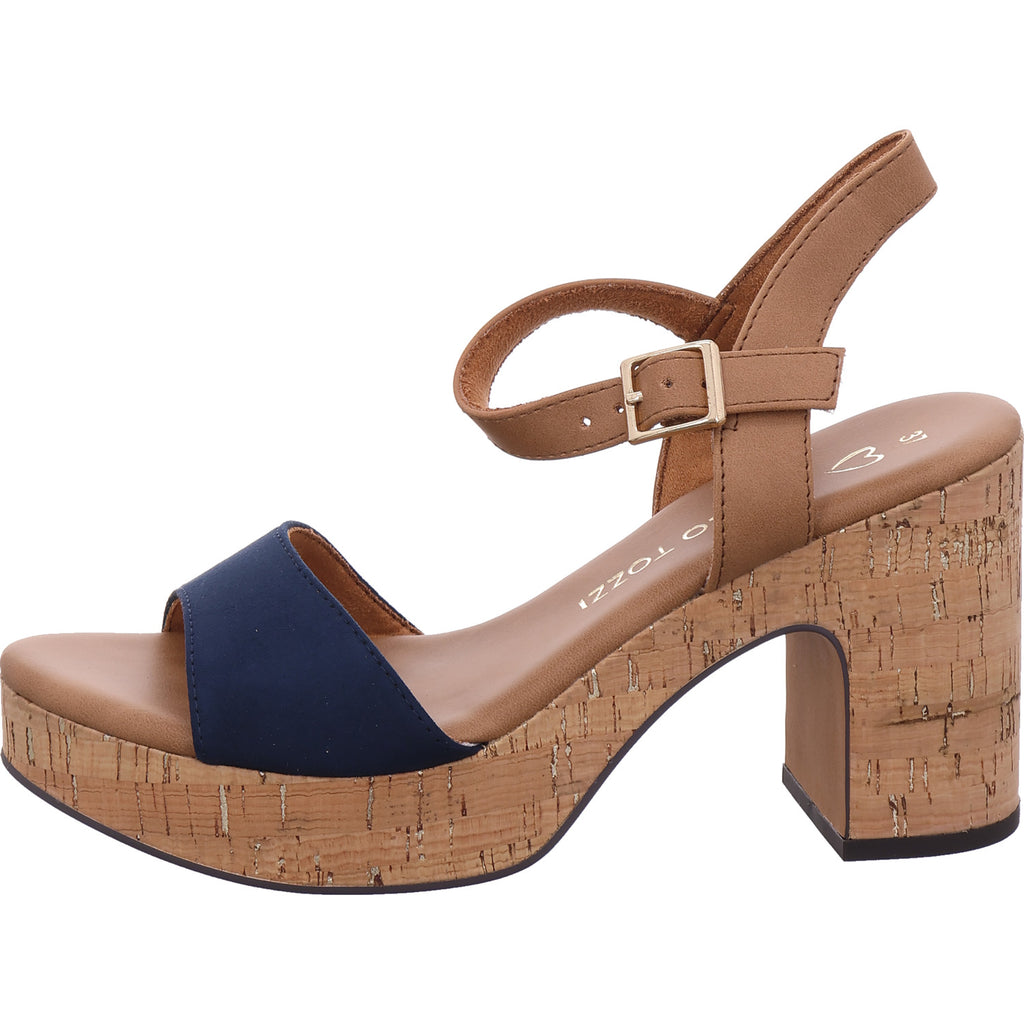 Marco Tozzi Damen Sandale  in blau