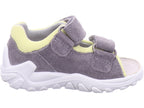 Superfit Jungen Sandalette Sandale Leder \ Flow in grau