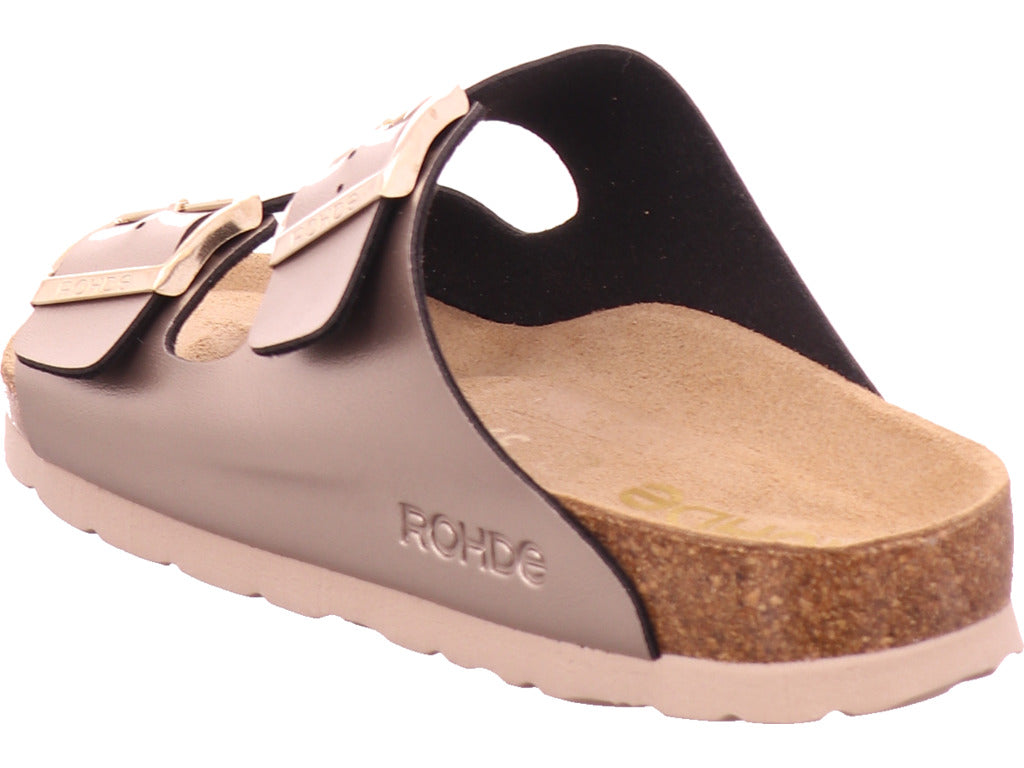 Dámské pantofle Rohde ve zlaté barvě