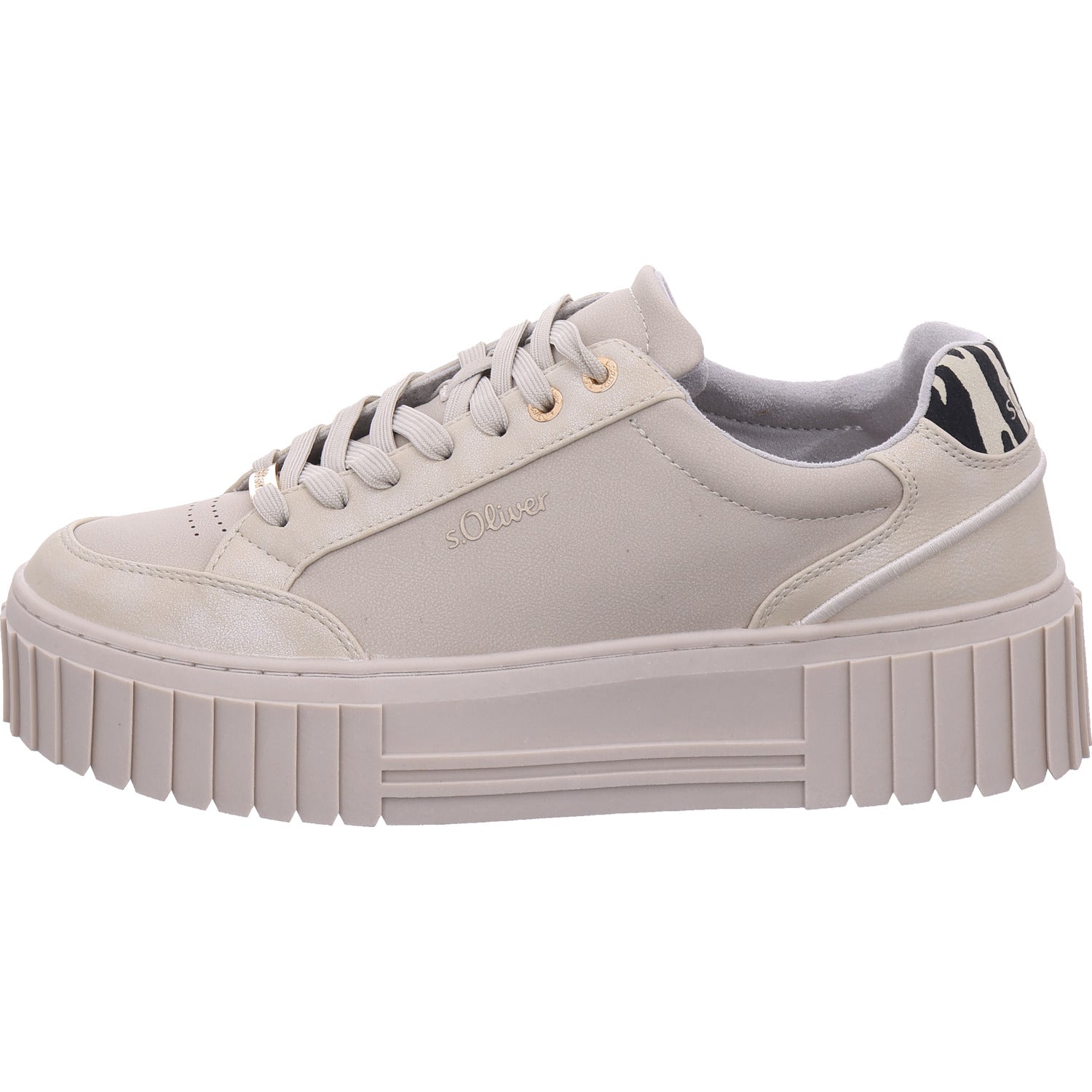 s.Oliver women's sneakers in beige