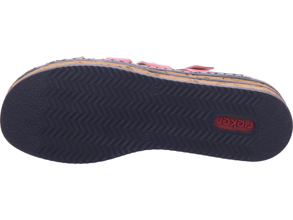 Rieker Women's Mule Fsk Women's Sandals in red