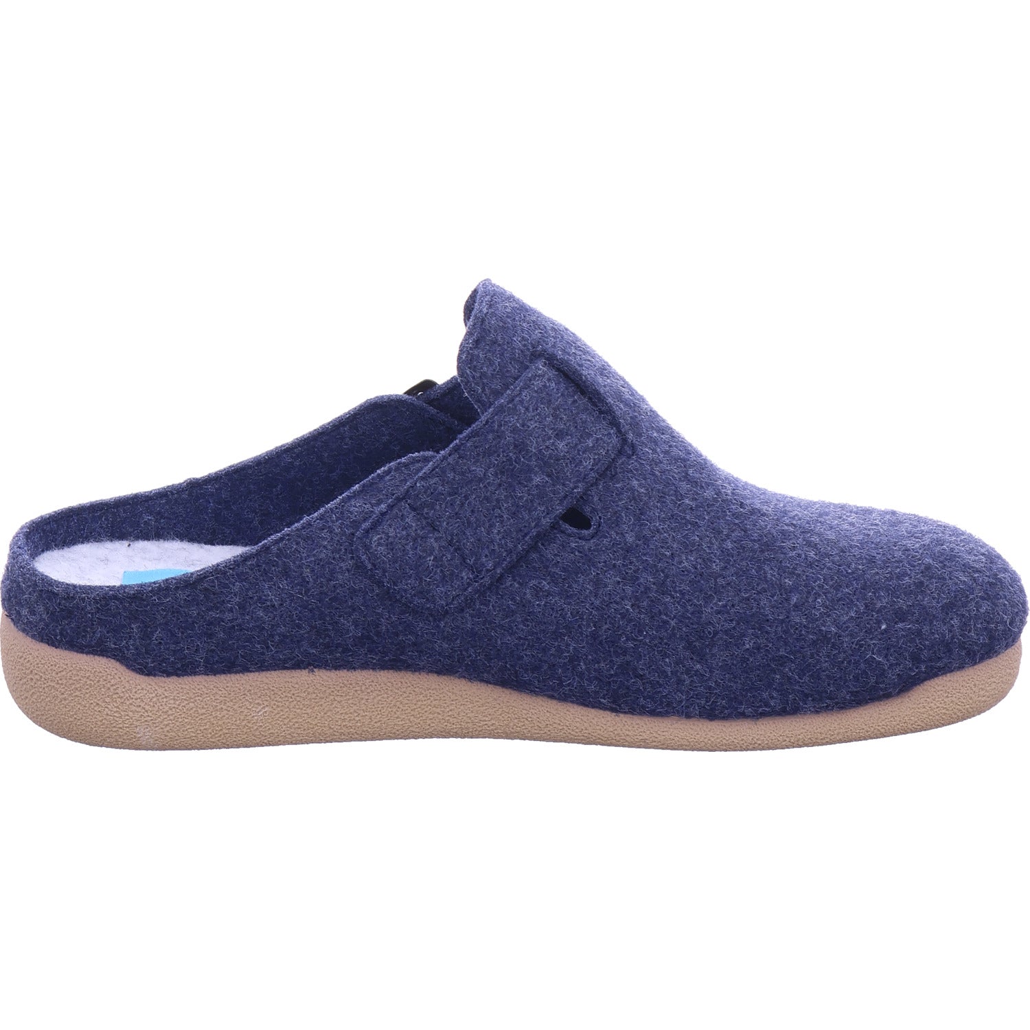Varomed Damen Hausschuh Adalie Pantoffel in blau
