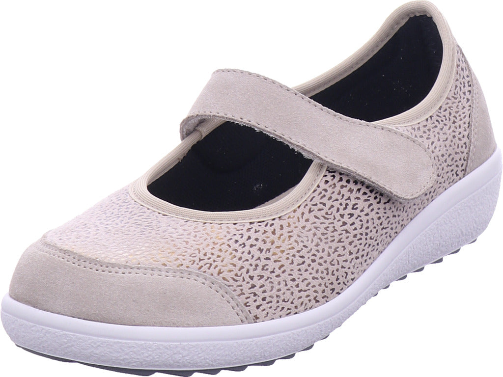 Varomed Women's Pump Sevilla Ballerina Pebble in beige