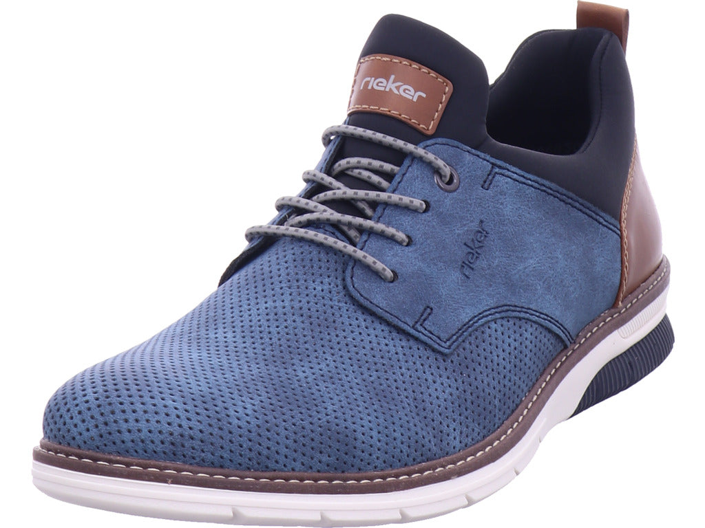 Rieker Herren Slipper Fsk Herren Halbschuhe in blau