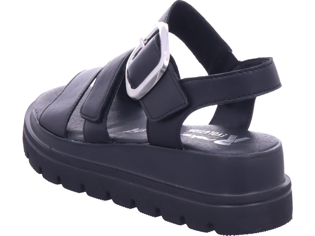 Rieker Damen Sandalette Fsk Damen Sandalen in schwarz