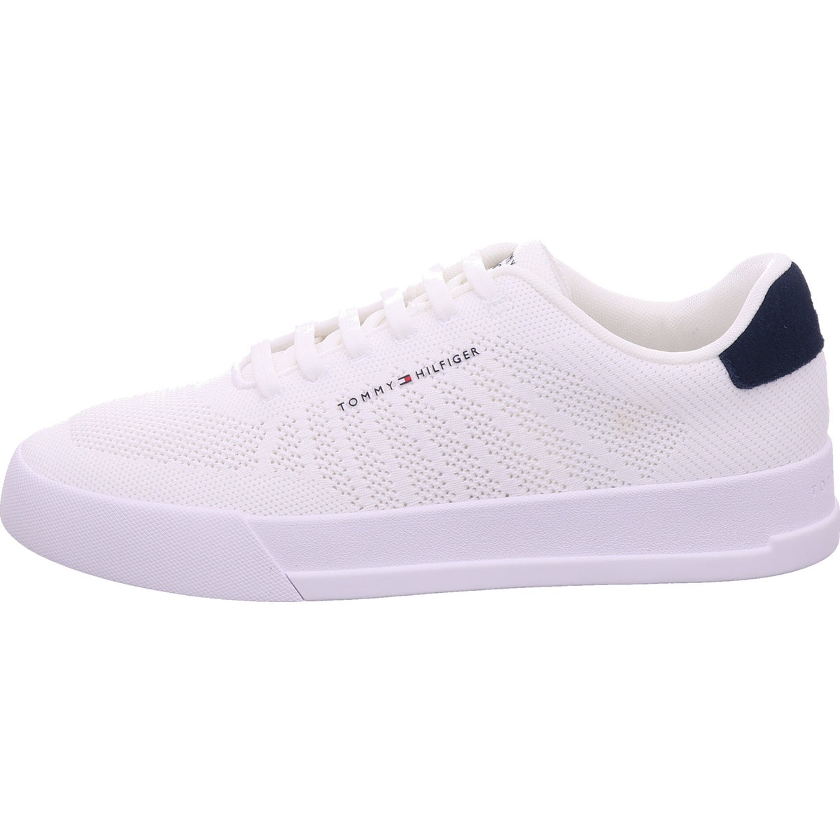 Tommy Hilfiger Herren Sneaker Th Court Knit in weiß