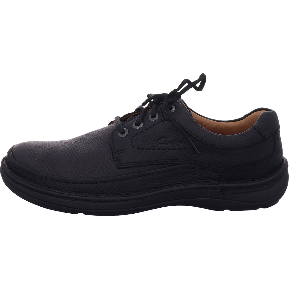 Clarks Herren Halbschuh Nature Three in schwarz