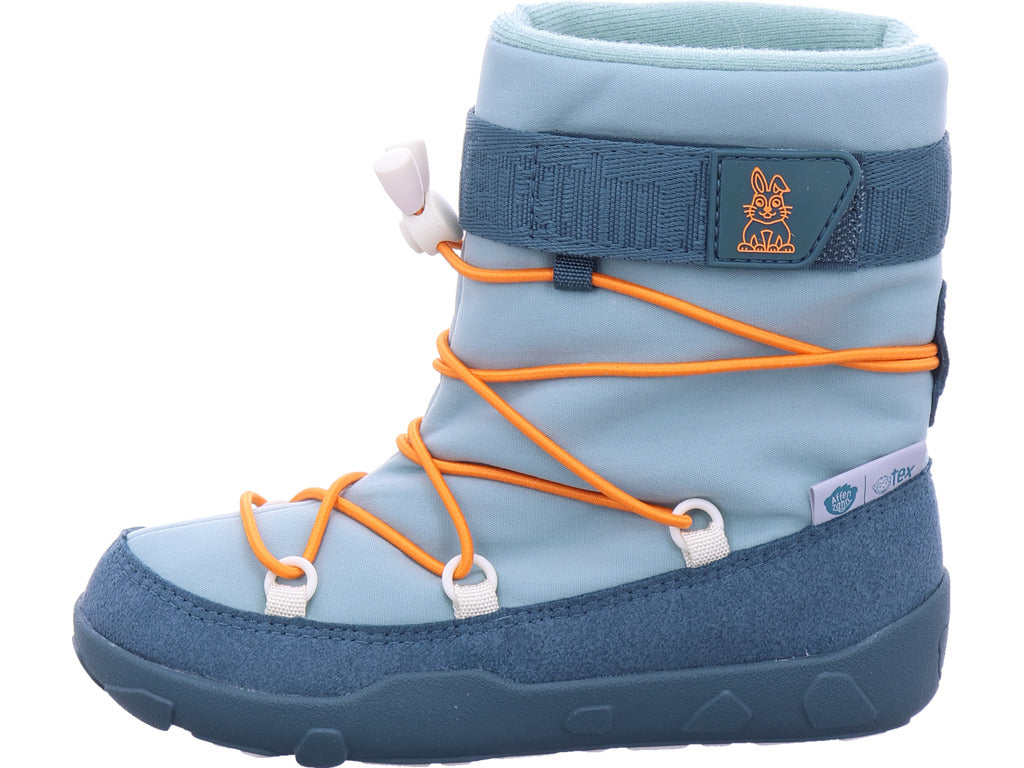 Affenzahn Boys' Moon Boots Snowboot Snowy Bunny in green