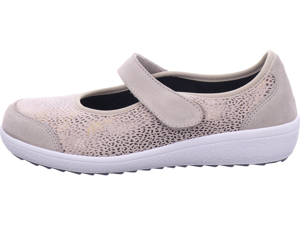 Varomed Women's Pump Sevilla Ballerina Pebble in beige