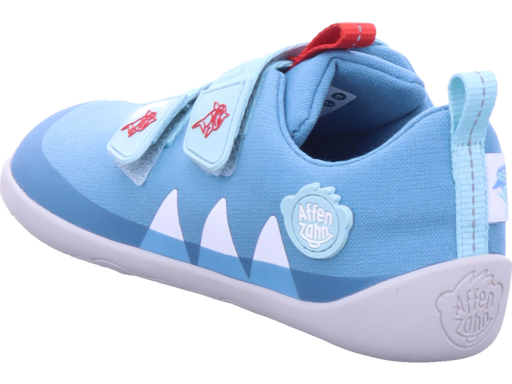 Affenzahn Jungen Halbschuh Barfußschuh  Kreativ Tukan in blau