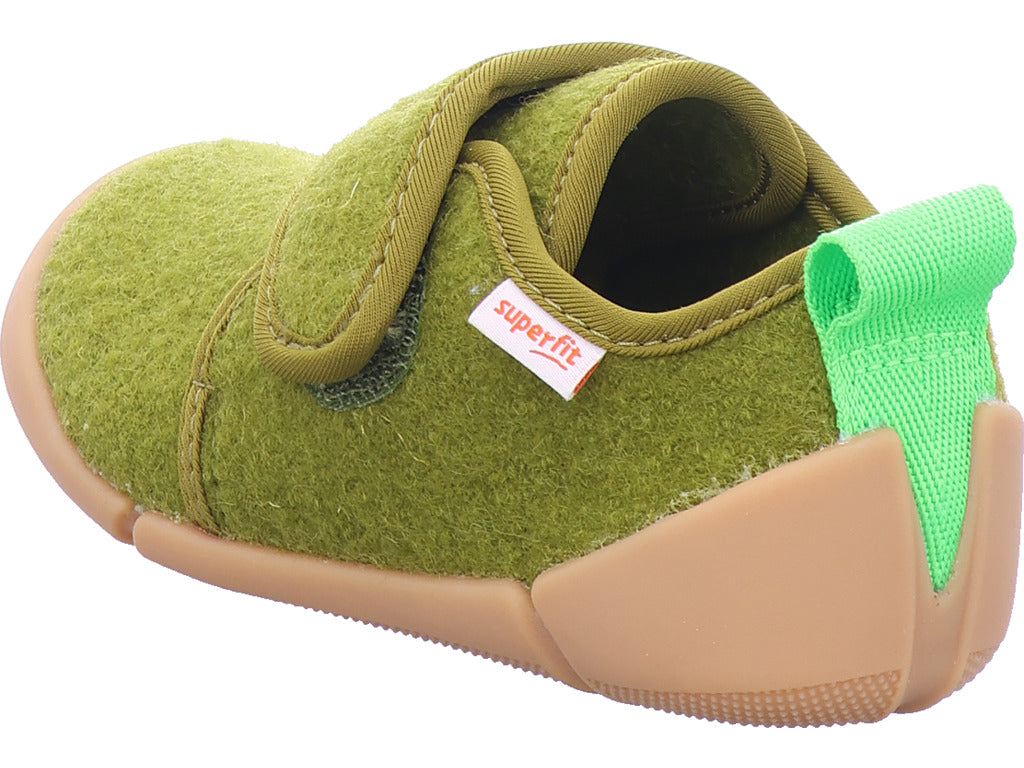 Superfit Unisex – dětská domácí obuv textilní \ Venti v zelené