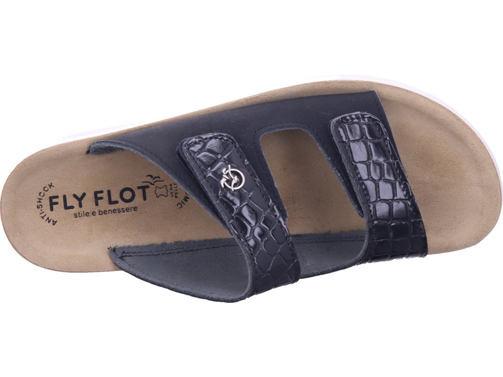 Fly Flot Damen Pantolette  in schwarz
