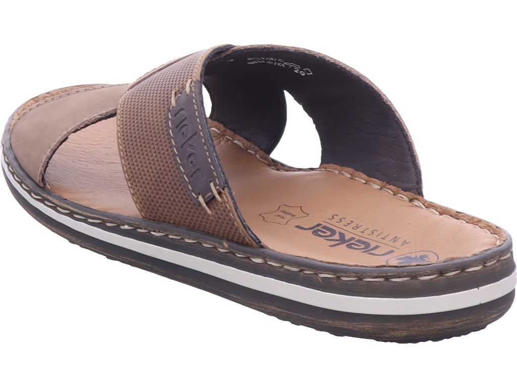 Rieker Herren Pantolette Fsk Herren Sandalen in braun