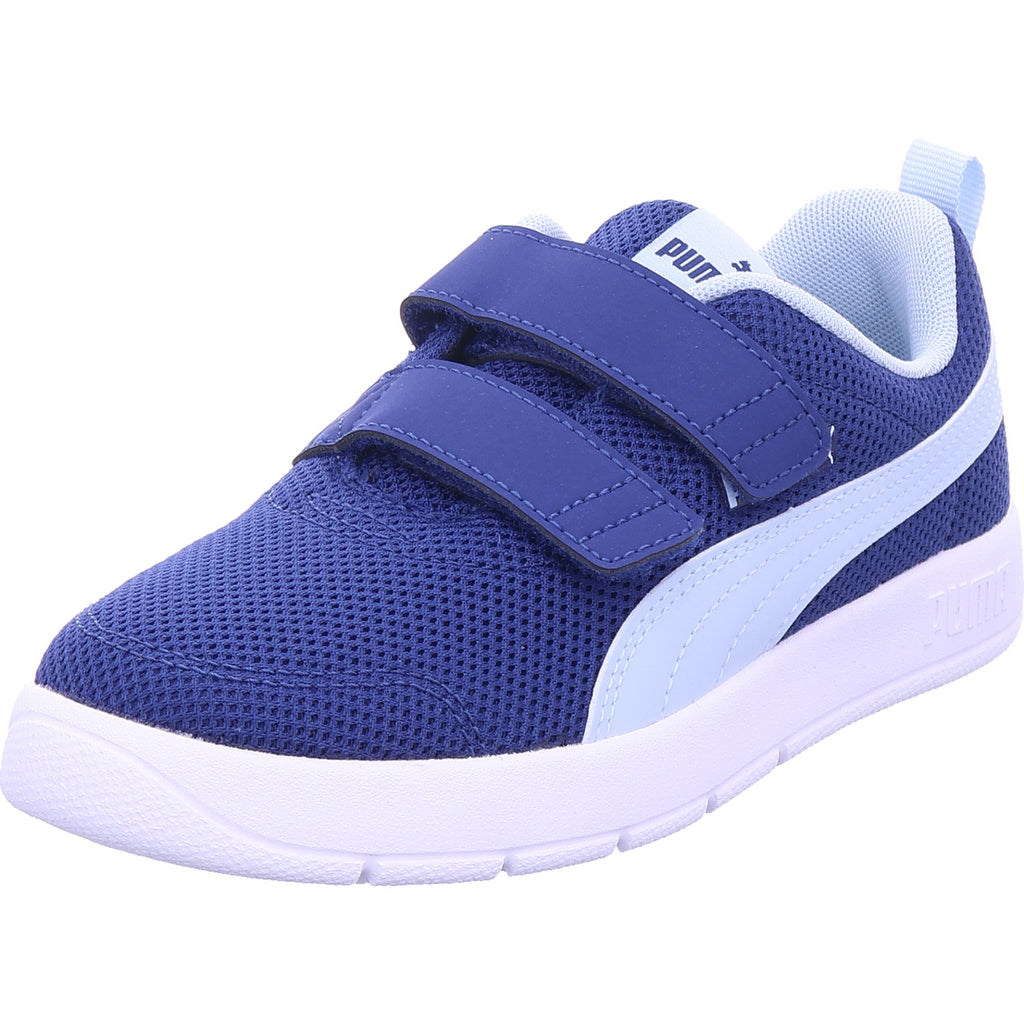 Puma chlapecká sportovní obuv Courtflex V3 Mesh Ps v modré barvě