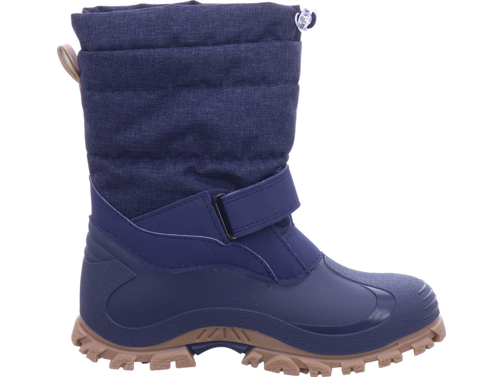 Lurchi Unisex – Dětské sněhule Moonboot Finn v modré barvě