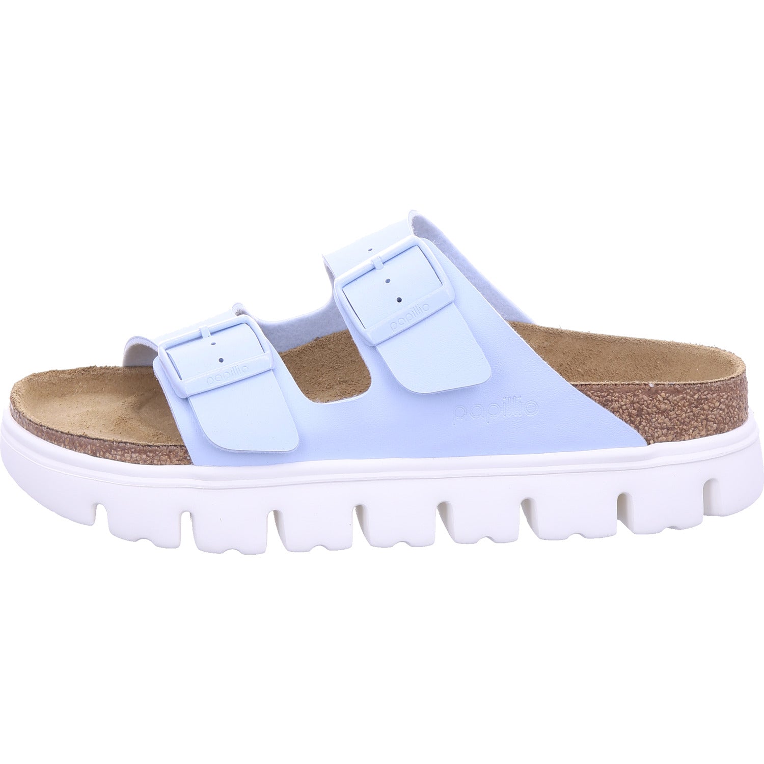 Papillio women's mule Arizona Pap Chunky Birko-Flor in light blue