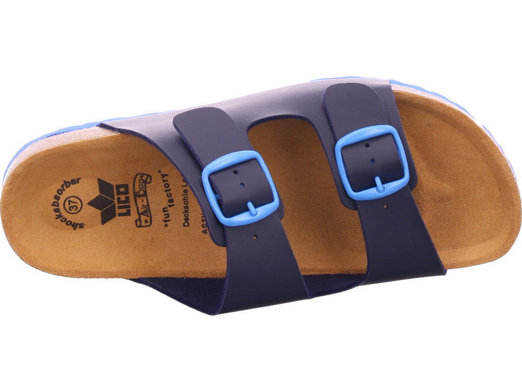 Lico Jungen Hausschuh Bioline Kids in blau