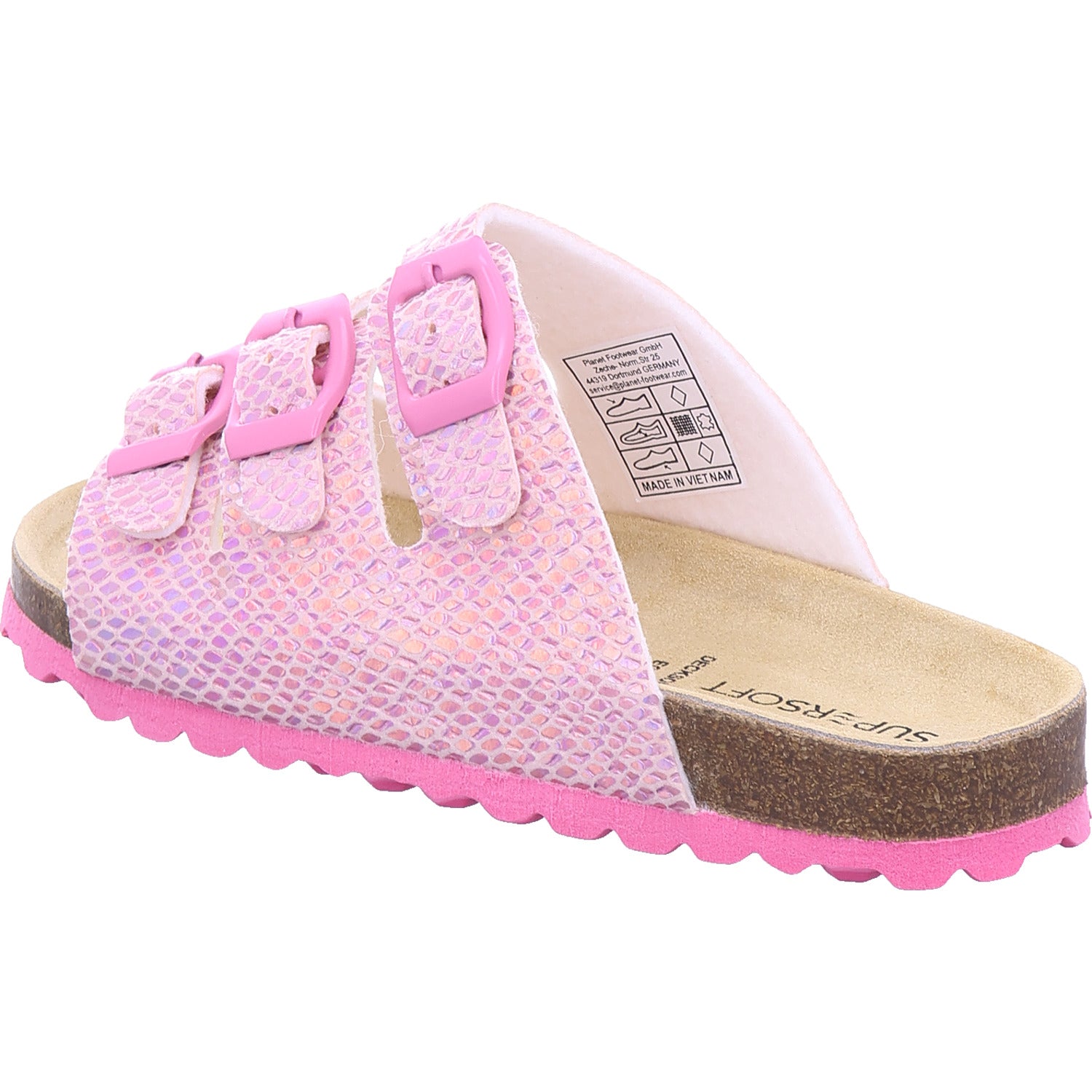 Dívčí pantofle Planet Footwear v růžové barvě