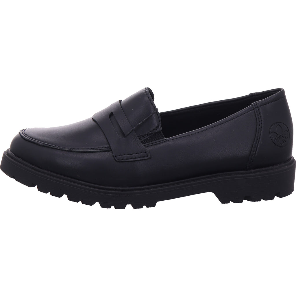 Rieker Damen Halbschuh  in schwarz