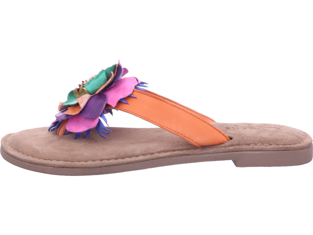 Queens women's mules in orange