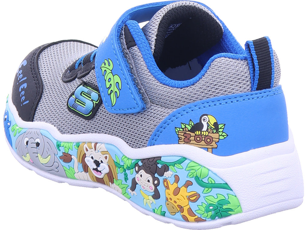 Nízké chlapecké boty SKECHERS v modré barvě