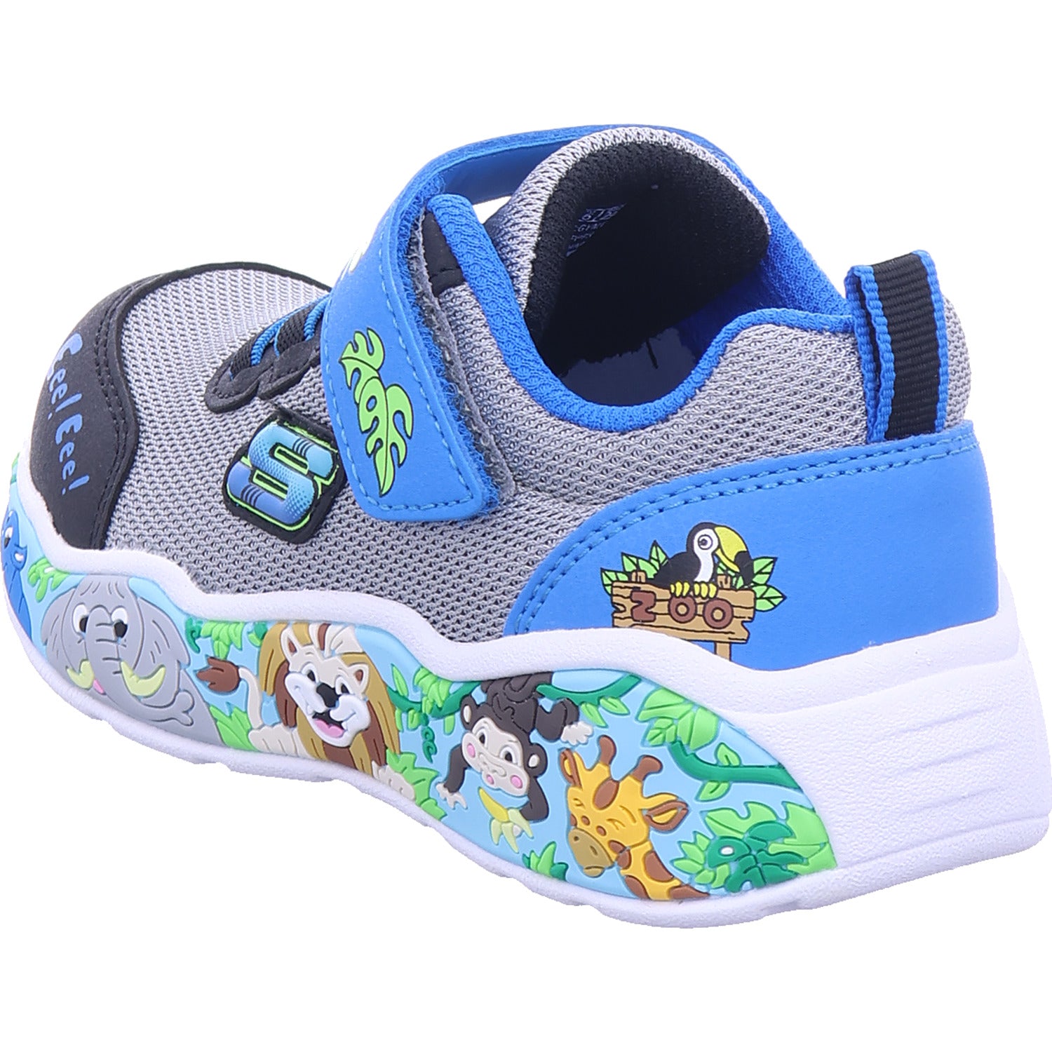 Nízké chlapecké boty SKECHERS v modré barvě