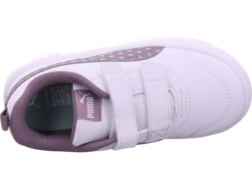 Puma Girls' Sneakers Courtflex V3 Dotty V in White