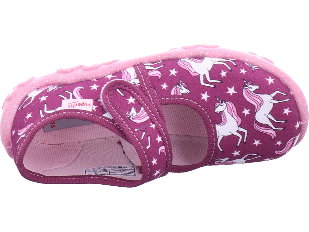 Dívčí pantofle Legero, textilní pantofle \ Bonny v červené barvě