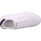 Tommy Hilfiger Herren Sneaker Th Court Knit in weiß